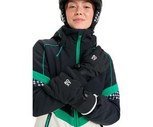 Roxy Jetty Solid Gloves - Guantes para Mujer, Color Negro y XL