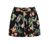 Roxy - Lekeitio Break High Printed Pantalón Corto de Cintura elástica, Mujer, Anthracite Island Escape, S