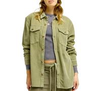 Roxy - Let It Go Cord Shirt Oil Green para Mujer de Algodón - Talla L - Caqui Caqui L