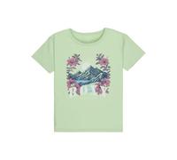 Roxy LILYREGULAR - Camiseta de Manga Corta para niña, Color Verde, Talla 8, Verde Pistacho, 8 años