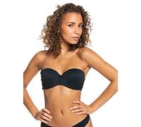 Roxy Love The Beach Vibe - Bandeau Bikini Top for Women - Top de Bikini Bandeau - Mujer - M - Negro.