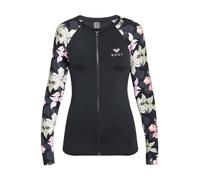 Roxy LS Zip Lycra Camiseta, ANTHACITE Sunny Floral Swim, Estándar para Mujer