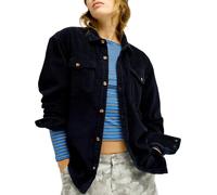 Roxy - Marcas - Let It Go Cord Shirt Anthracite para Mujer de Algodón - Talla L - Negro Negro L