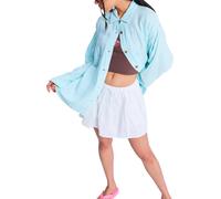 Roxy - Marcas - Morning Shine Stripe Shirt Coconut Milk Regular Stripe para Mujer - Talla L - Azul Azul L