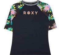 Roxy - Marcas - Roxy Active Rashguard SS Lycra Anthracite Aquarelle Active Rg - Talla 14 años - Negro Negro 14 años