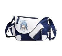 Roxy Migurdia Eris Greyrat - Bolso cruzado con múltiples bolsillos laterales, gran capacidad, casual, a la moda, ligera, para mujeres y hombres, para trabajo, viajes, Azul tipo 3, 32 x 26 x 11CM