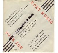 Roxy Music - Over you (1980) / Vinyl single [Vinyl-Single 7'']