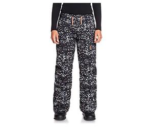 Roxy Nadia Printed - Pantalón Para Nieve Para Mujer Pantalón Para Nieve, Mujer, true black izi, XS