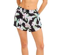 Roxy - No Bad Waves Printed Boardshorts Anthracite Spring Charming para Mujer - Talla XS - Negro Negro XS