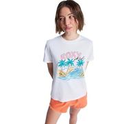Roxy Oceanregular Poster - Camiseta de Manga Corta - Mujer - Blanco.