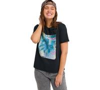 Roxy Oceanregular Poster - Camiseta de Manga Corta - Mujer - Negro.