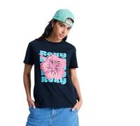 Roxy Oceanregular Poster - Camiseta de Manga Corta - Mujer - Negro.