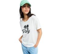 Roxy Oceanwave Regular Slub - Camiseta de Manga Corta - Mujer - Blanco.