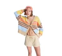 Roxy Pantalones Cortos con Cintura elástica para Mujer, Color Beige