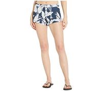Roxy To Dye-Bañador de 2 Pulgadas Pantalones Cortos, Muestra de Flores voladoras índigo del Estado de ánimo, M para Mujer