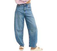 Roxy - Pantalones Mujer - Saltywater Glow Barrel Denim Jean Surf Wash Sandy para Mujer de Algodón - Talla M - Azul Azul M