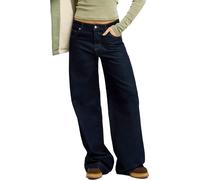 Roxy - Pantalones Mujer - Sun And Done Loose Denim Jean Deep Sea para Mujer de Algodón - Talla M - Azul marino Azul marino M
