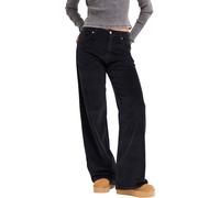 Roxy - Pantalones Mujer - Surf Crush Cord Pant Anthracite para Mujer de Algodón - Talla XS - Negro Negro XS