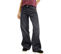 Roxy - Pantalones Mujer - Surf Crush Loose Denim Jean Midnight Vintage para Mujer de Algodón - Talla S - Negro Negro S