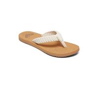 Roxy Porto Iii Sandalia, Mujer, Blanco (Natural), 37 EU