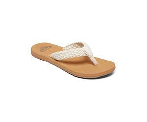 Roxy Porto Iii Sandalia, Mujer, Blanco (Natural), 40 EU