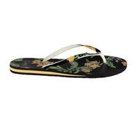 Roxy Portofino III, Sandalia Mujer, Black Fwhite Orangeorest, 41 EU