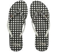 Roxy Portofino, Sandalia Mujer, Black White Checker, 39 EU