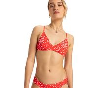 Roxy PT Beach Classics Athletic Tri Camiseta, Poppy Red Dancing Ditsy Swim, M Women's