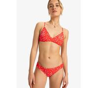 ROXY Braguita de bikini Beach Classics. Color estampado fondo rojo