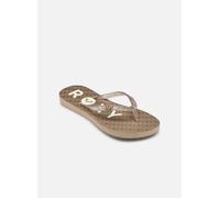 Roxy Sandalia para niña Rg Viva Sparkle, blanco/dorado, talla 30 EU