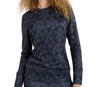 Roxy - Ropa interior térmica mujer - Daybreak Brushed Top True Black Snowflakes para Mujer de Lana - Talla M - Azul marino Azul marino M
