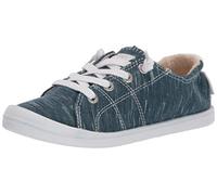 Roxy Rory Slip On-Zapatillas Deportivas, Mocasín Plano Mujer, Verde Azulado Ex, 37.5 EU