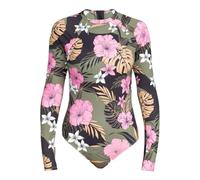 Roxy ROXY Pro The Overhead - Long Sleeve One-Piece Swimsuit for Women - Bañador entero de manga larga - Mujer - S - Negro.