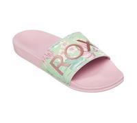 Roxy Sandalia para mujer SLIPPY II, color verde/rosa, talla 40 EU, Verde y rosa, 40 EU