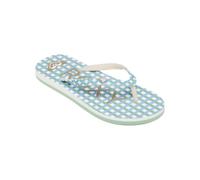 Roxy Sandalia para niña Pebbles, Azul Plaid White, 37 EU