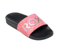 Roxy Sandalia Rg Slippy Ii para niña, Estampado negro y rojo, 38/38.5 EU