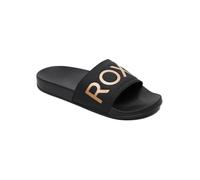 Roxy Sandalia Slippy Ii para mujer, color negro/M dorado, talla 42 EU
