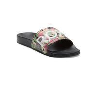 Roxy Sandalia Slippy para mujer, Black Pink Soft Lime, 38 EU