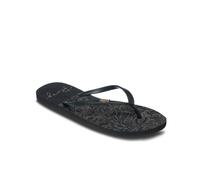 Roxy Sandalia Viva Stamp Ii para mujer, color negro/dorado, talla 37 EU, Negro y dorado., 37 EU