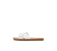 Roxy Sandalias planas Andreya para mujer, color blanco, talla 4, White, 37 EU