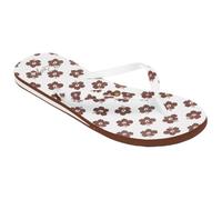 Roxy Sandalias Portofino III para mujer, color marrón claro y blanco, talla 37 EU, Marrón Claro Blanco, 37 EU