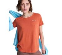 Roxy SATURDAZE SS tee - Camiseta de Manga Corta para Mujer, Color Rosa