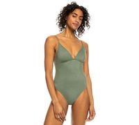 Roxy Shiny Wave - One-Piece Swimsuit for Women - Bañador Entero - Mujer - Verde.