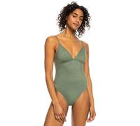 Roxy Shiny Wave - One-Piece Swimsuit for Women - Bañador Entero - Mujer - Verde.