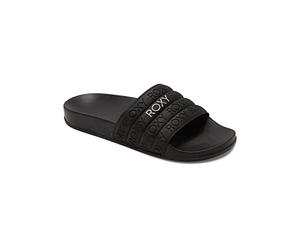 Roxy Slippy Wp Sandalia, Mujer, Negro (Black/M Gold), 42 EU