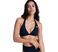 Roxy Solid Essentials Fixed Tri Halter - Top de Bikini Triangular - Mujer - Negro.