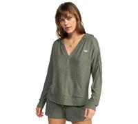 Roxy Saturdaze Cosy Hoodie Top de Punto, Agave Verde, S para Mujer