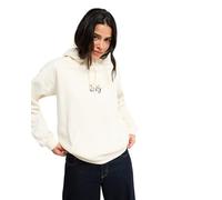 Roxy Sudadera de Forro Polar VL Surf Stoked Hoodie Brushed para Mujer, Color Blanco