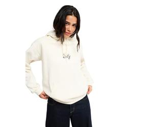 Roxy Sudadera de Forro Polar VL Surf Stoked Hoodie Brushed para Mujer, Color Blanco