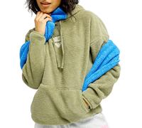 Roxy - Sudaderas - Cool Calling Polar Fleece Pullover Oil Green para Mujer - Talla L - Caqui Caqui L
